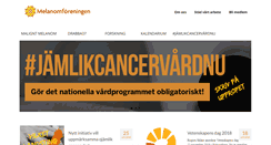 Desktop Screenshot of melanomforeningen.se